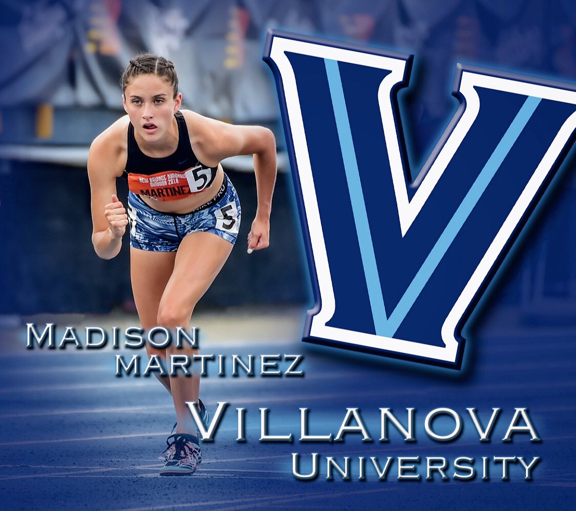martinezm017's tweet photo. I am so excited to announce that I have committed to Villanova University to run track! I am looking forward to running with some of the fastest ladies and can’t wait to be a Wildcat!! •\\//• https://t.co/AOgAtKexVj