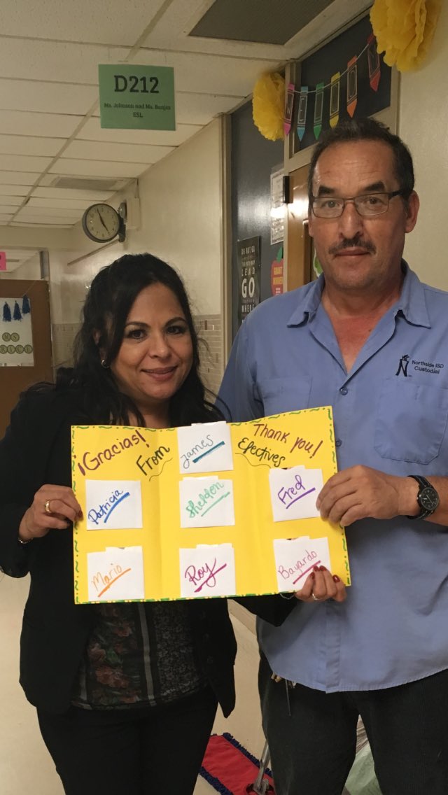 c_uresti's tweet photo. @NISDPatNeff here in Neff value our custodians all the time!!! Thank you for all you do!!! https://t.co/zOb5VtAs1T