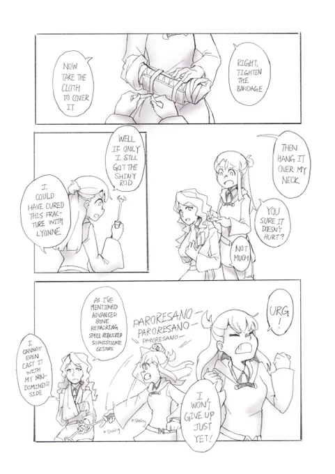 Read from right to left
Excuse me for poor handwriting (and spelling or grammatical mistake if there are any)
Cliche diakko so ummm enjoy? #LWA_jp #ダイアコ 