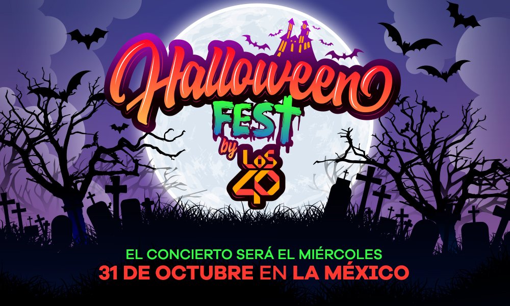 ¡Prepárate para #LOS40Halloween este 31 de octubre en La México! 👻😈
Conoce todos los detalles ➡️ bit.ly/2Ofd1Yk