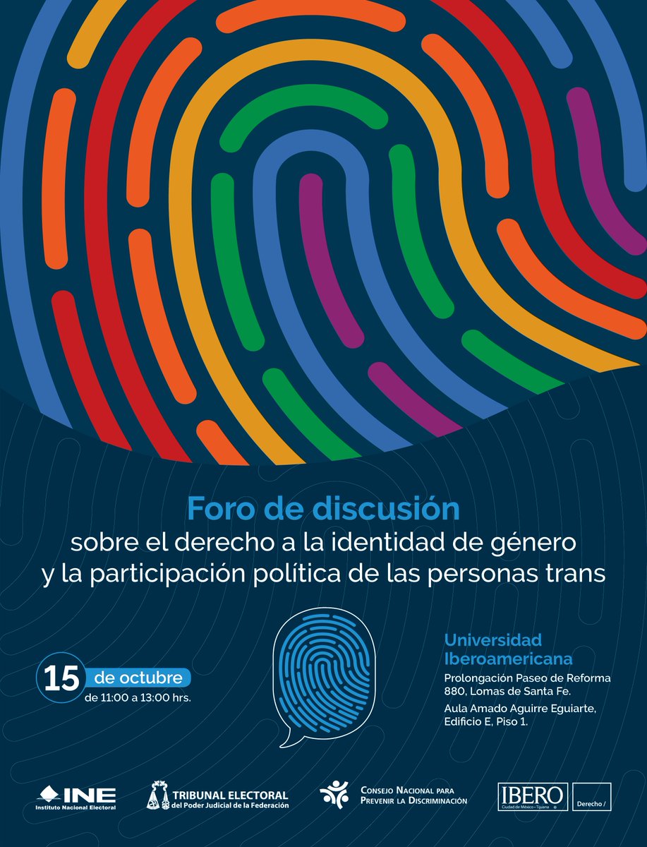 INEMexico's tweet photo. 💁🏽‍♂️💁🏻‍♀️Organizamos, con el @TEPJF_informa y el @CONAPRED, el foro de discusión sobre el derecho a la identidad de género y la participación política de las personas #trans, en @IBERO_mx. ¡Te esperamos! ⬇️ https://t.co/nANf2tnQtf https://t.co/ls3tWXNbqV