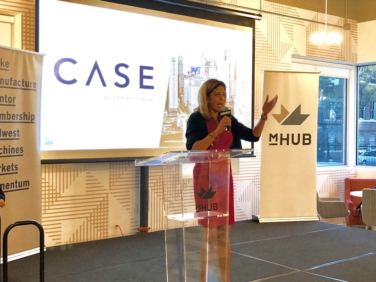 WorldBizChicago's tweet photo. CEO Andy Zopp welcomes guests to @ChicagoAnchors's Networking Reception and talks about the enormous effect #anchorimpact and #localpurchasing can have on #smallbusiness growth throughout our neighborhoods. https://t.co/UJ3As3VkwH
