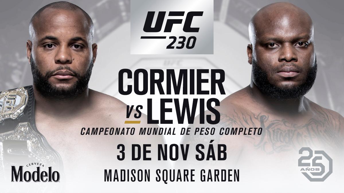 Hay evento y grande para NYC‼️
<a href="/dc_mma/">Daniel Cormier</a> VS <a href="/Thebeast_ufc/">Derrick Lewis</a> estelar de #UFC230 el 3 de Noviembre 🗽
bit.ly/2OQMqAq
