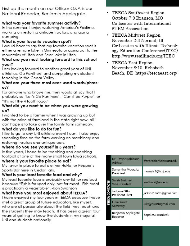 NationalTEECA's tweet photo. October Newsletter from the National TEECA Officer Team!  
@iteea @TEECAEast https://t.co/Nd096FqjHa