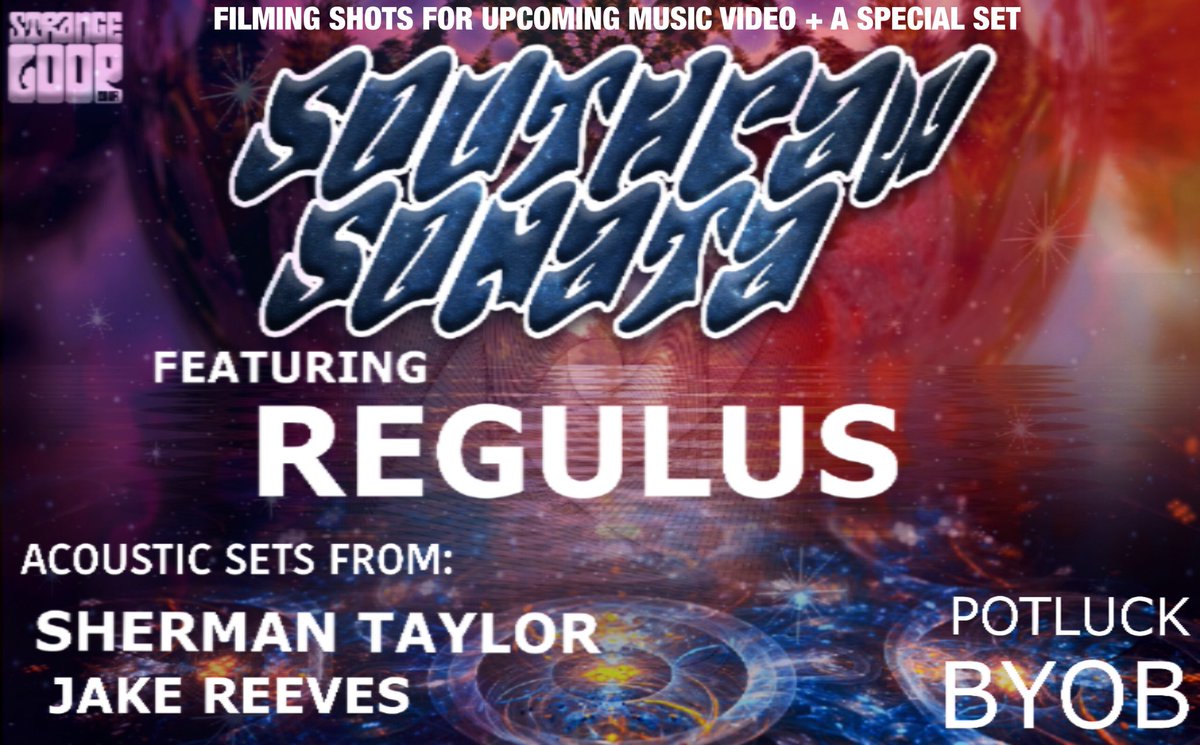 SouthpawSonata's tweet image. HEY AUSTINITES! We are filming a music video this Thursday and we would love to have you there to celebrate with us. BYOB, Potluck, and there will be special sets by @suremantailor @Fleeksandals and @Regulusofficial as well as an open jam hour. DM us for the address!