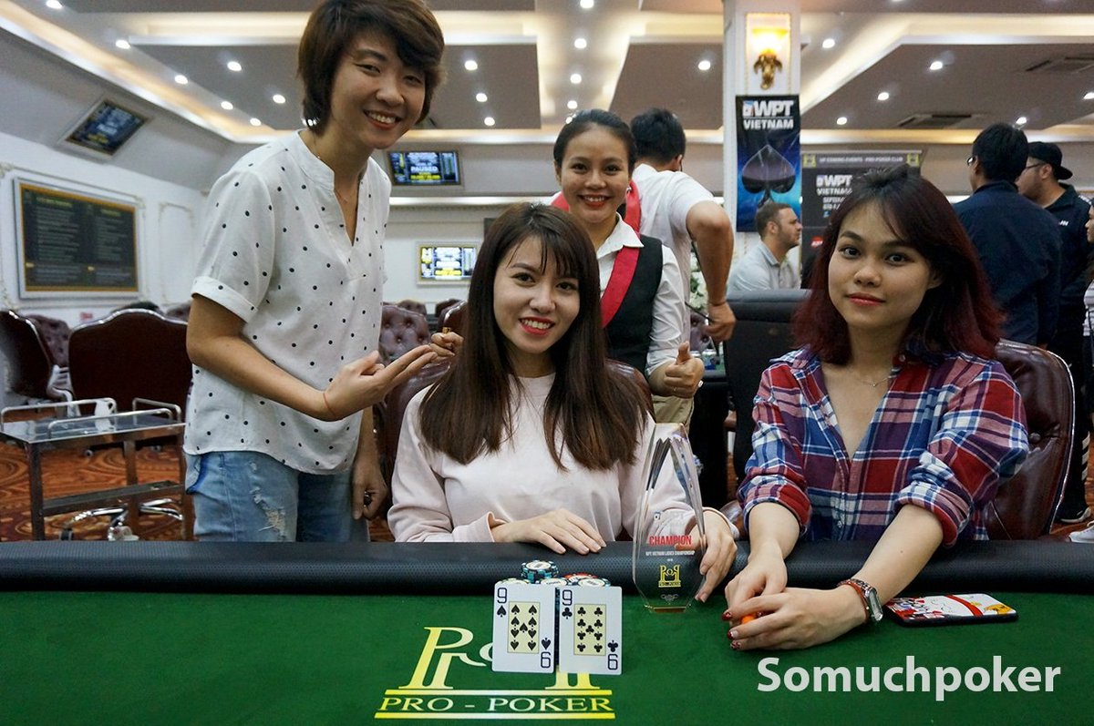 PokrLeagNations's tweet photo. Congratulations to Linh Phoung winning the first #WPT Vietnam Ladies Championship Freezeout at PRO POKER CLUB. She takes the title, cashed for ₫34,680,000 and WPT Trophy!

#PLONProud #PLONStrong #MoreWomen #Poker #Pokertournaments #wptvietnam https://t.co/EQ5iVeJ1Ya