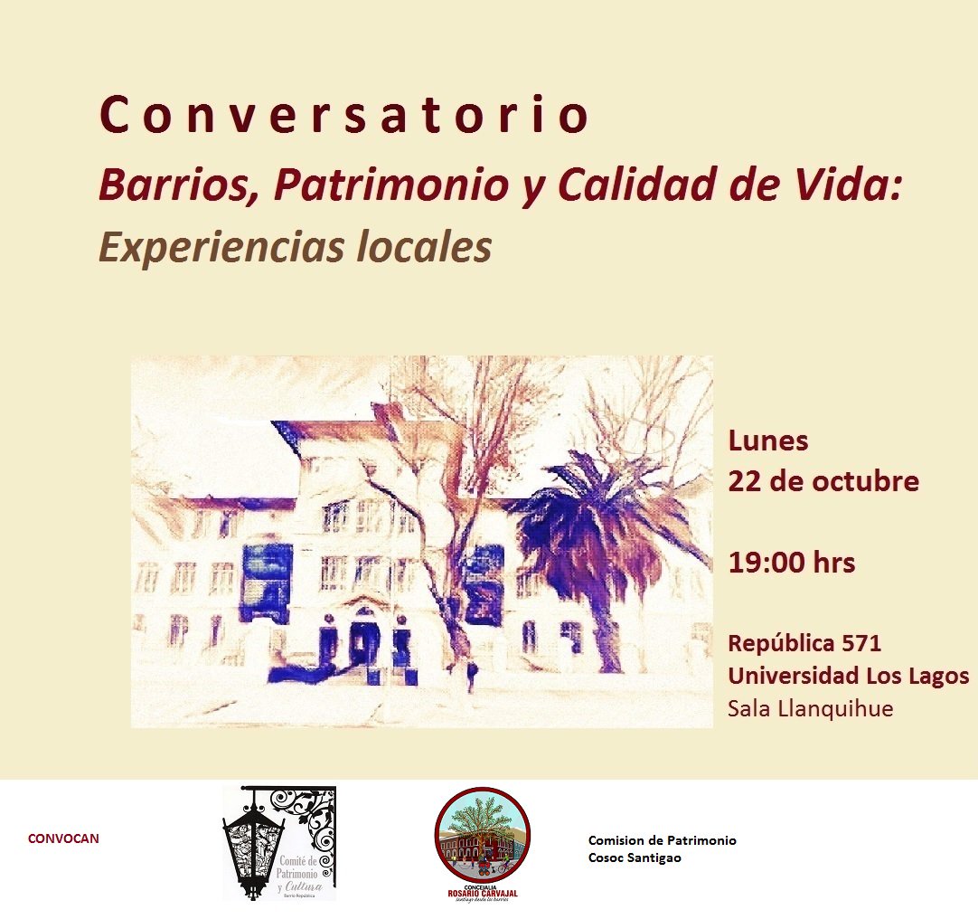 PatrimonioRepub's tweet photo. Todos invitados para este lunes 22 de oct. a conversar sobre nuestros barrios y cómo podemos organizarnos para modificar el plan regulador.... Las y los esperamos... @Muni_Stgo @rosarioxstgo @pepeosorioc @kakito1 @patriciapinof @egaccultura https://t.co/wRFggNmSlW
