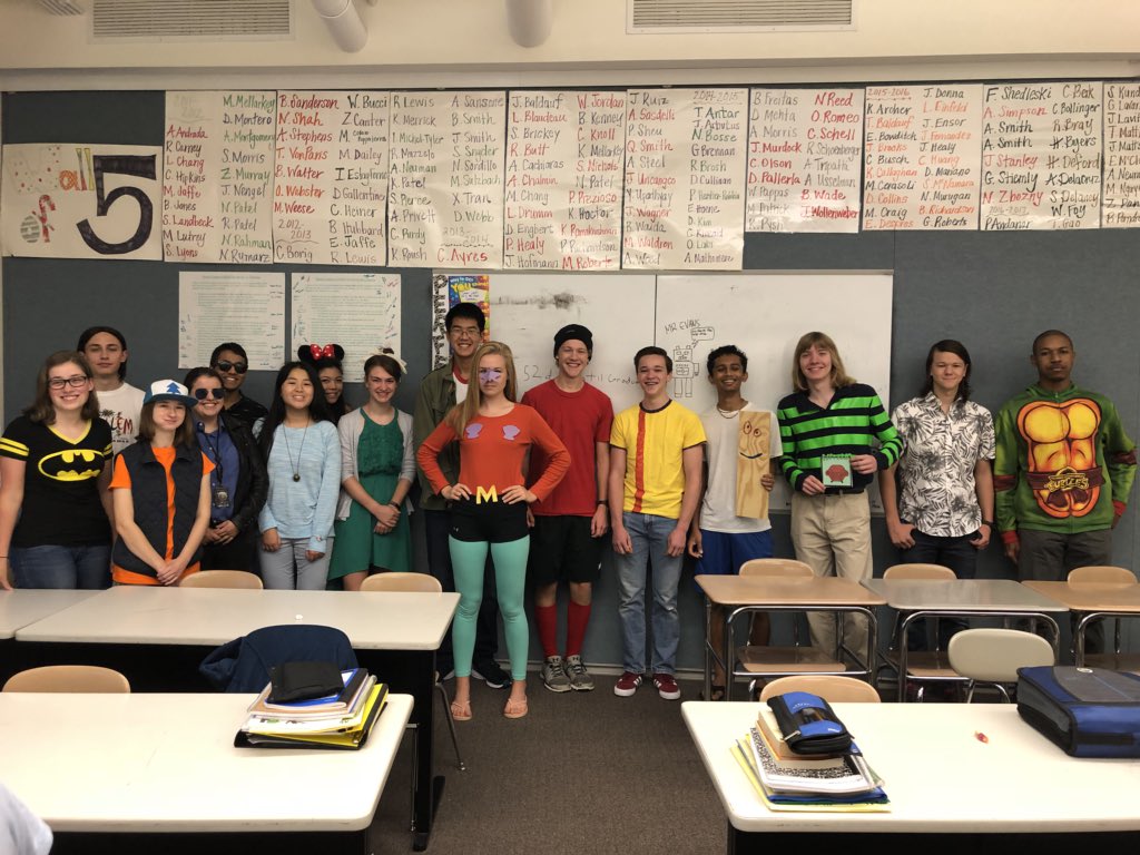 SMA_STEM's tweet photo. Celebrating spirit week character day! https://t.co/waU40S4mdb