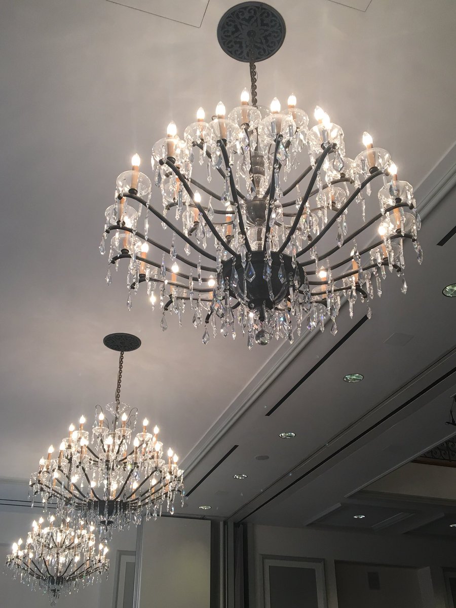 VEMEX2018's tweet photo. Still obsessing over these gorgeous Bohemian crystal chandeliers  at #BohemianNationalHall. Thanks to all who joined #VEMEX2018 in NYC. On to Chicago next ... ! https://t.co/lrBHdocFnv