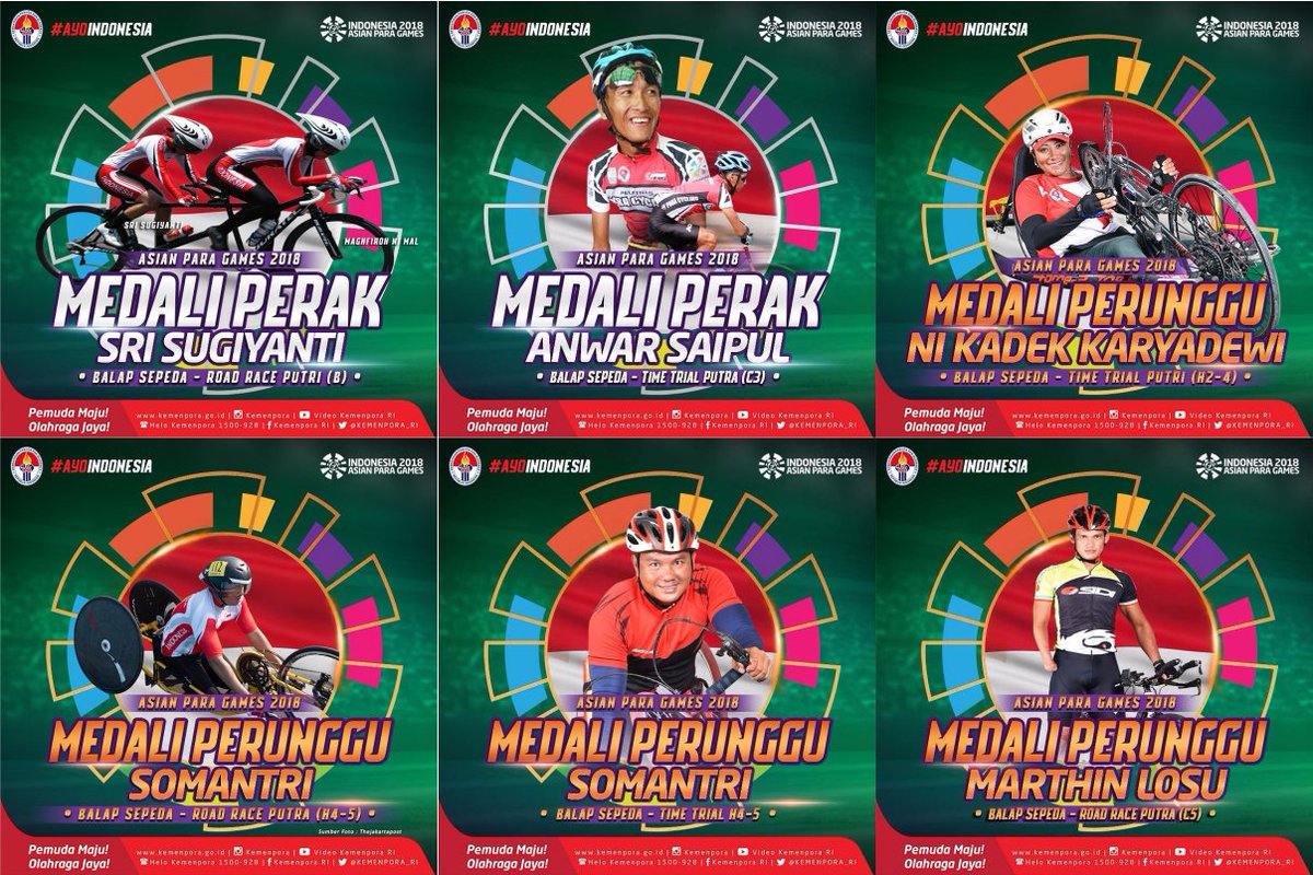 HumasBakamlaRI's tweet photo. Semangat dan keberhasilan #ParaAthlete Indonesia membuktikan bahwa kita merupakan Negera yang pantang menyerah. Terima kasih atas dedikasi, waktu &amp; keringat yang telah kalian kerahkan, mengukir nama Indonesia di ingatan seluruh insan di dunia. #ParaInspirasi #AsianParaGames2018 https://t.co/kVIV2Zbmzf