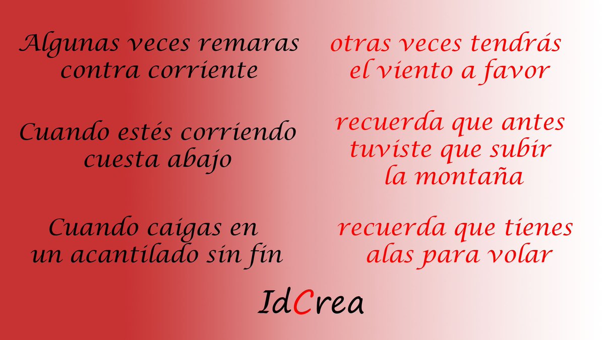 Cuando la vida al fin te #sonría, recuerda todo el #esfuerzo, sudor y lágrimas que diste, para poder alcanzar esa #felicidad 

#Idcrea