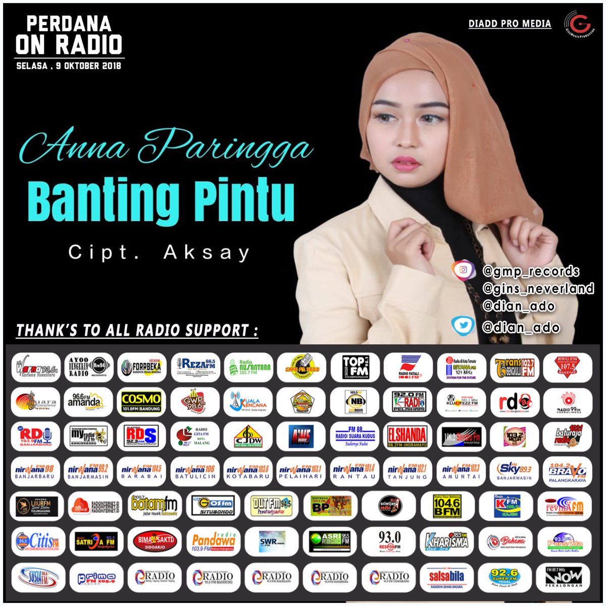 Now playing ANNA PARINGGA - BANTING PINTU  cc. <a href="/dian_ado/">Dian Ado</a> <a href="/gmp_records/">GoldMicProductions</a>  @gins_neverland #BANTINGPINTUANNAPARINGGA