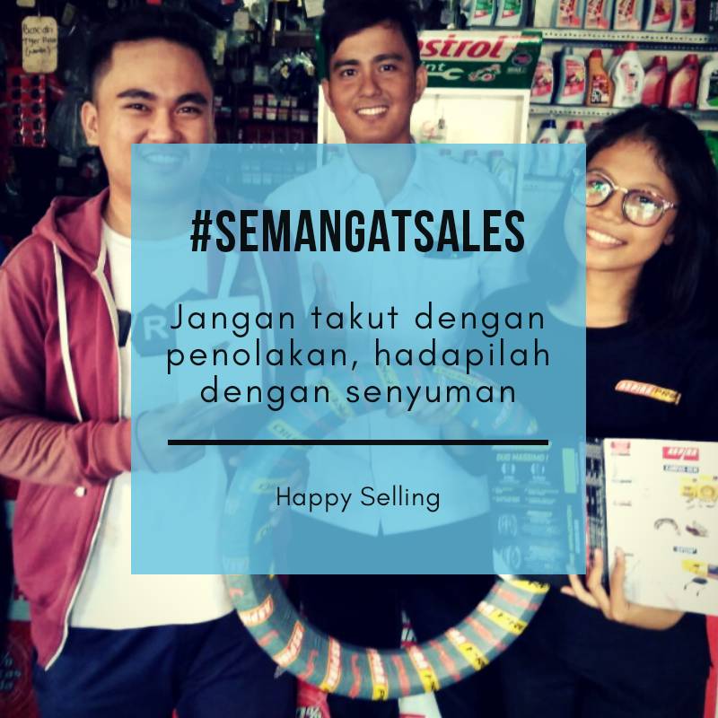 Jangan takut dengan penolakan hadapilah dengan senyuman

#semangatsales
#salesquotes 
#kutipansales
#happyselling
#salesindonesia 
#dedybudiman