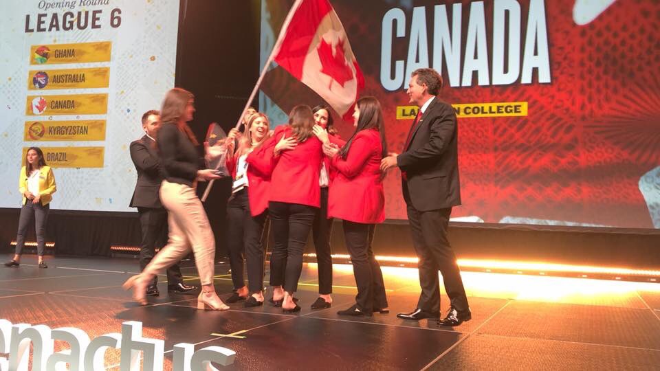Team Canada @EnactusLambton @LambtonCollege is going to the semi-finals of the #EnactusWorldCup!