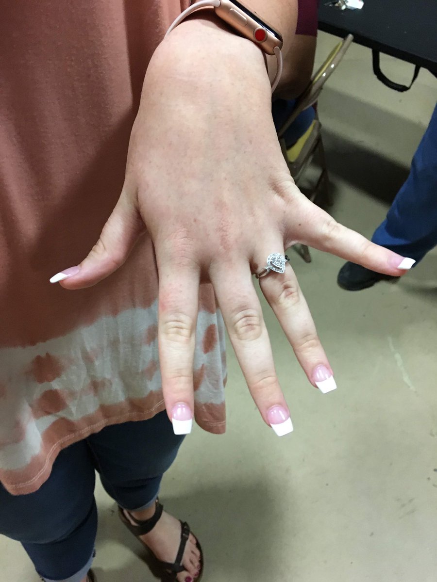 HuntEliza2020's tweet photo. I said yes to spending the rest of my life with my best friend 💛 #theHUNTisover https://t.co/DwmW8xPlXb
