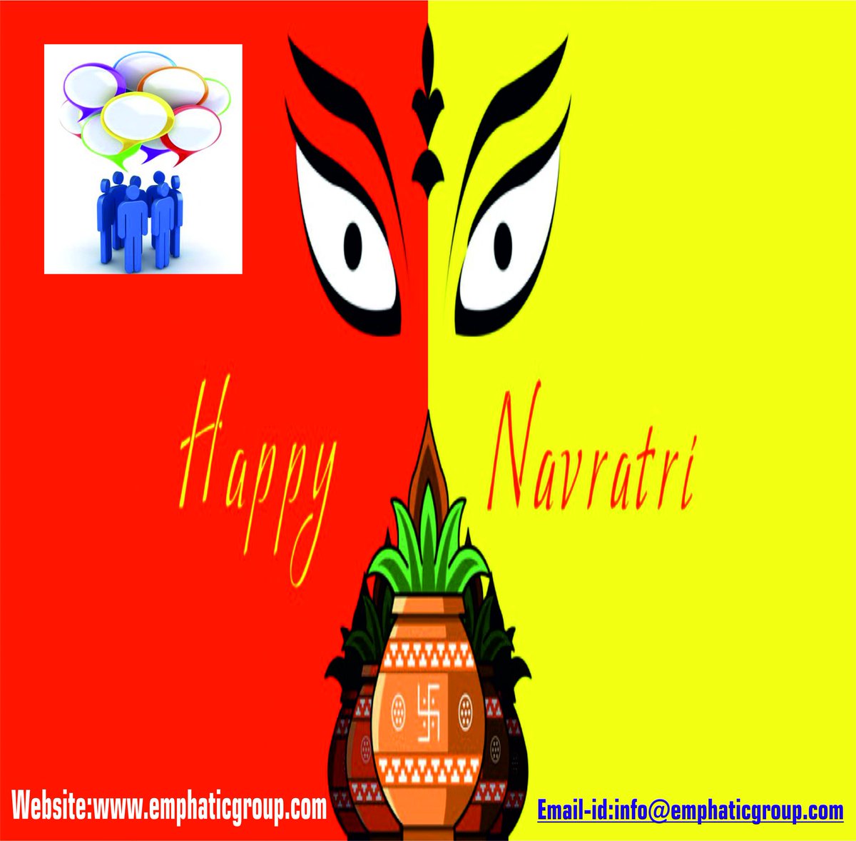 emphatic_group's tweet photo. May this #Navaratri Maa Durga, the Supreme Goddess,
The embodiment of Pure Love,
Courage and Divinity shower her blessings upon you.
Wishing all a very #HappyNavaratri From EMphatic Group!!!
https://t.co/BxxbzD3VRF
#HappyNavratri #emphaticgroup #AcademicTraining #placement https://t.co/cYj7qxIVpD