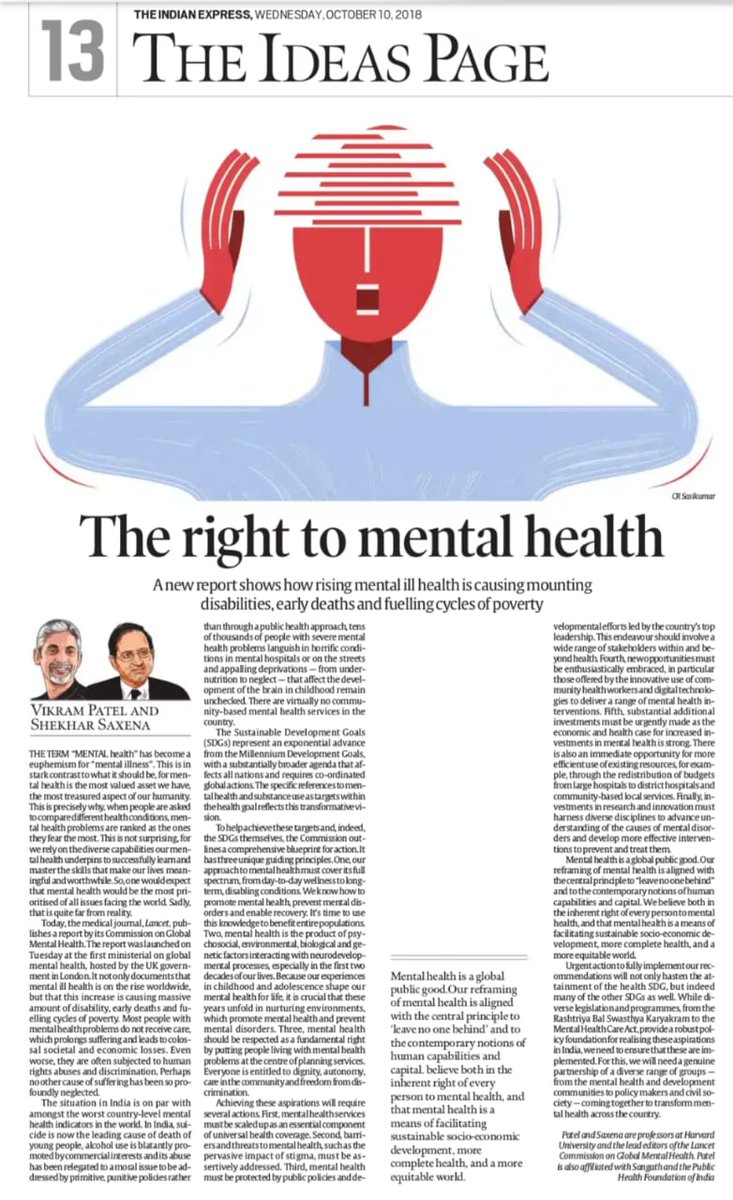 The Right to #mentalhealth #WorldMentalHealthDay