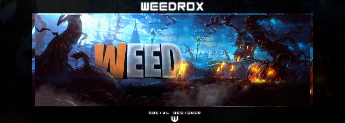 Weeddrox's tweet photo. ⚠️ Halloween/Header For:@Weeddrox 
🔁 And ❤️ is appreciated. https://t.co/Q1L3Ub6Tqz
