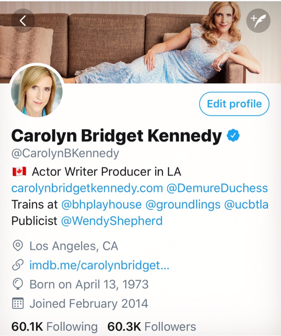 So grateful to now have 60,000 followers on Twitter! 😍 Thank you so much for the love &amp; support. It means so very much to me! 😘 Follow me on my verified profile <a href="/CarolynBKennedy/">Carolyn Bridget Kennedy</a> x.com/carolynbkennedy

#actress #actor #writer #twitter #losangeles #followme #verified