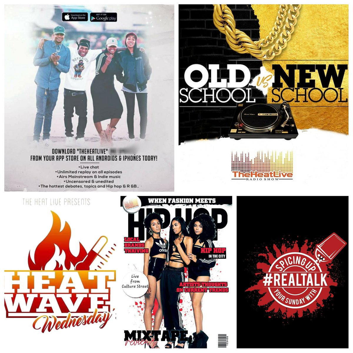 Theheatlive (@theheatlive_) on Twitter photo 5 shows, 1 app! Every shows content is different & music selection... home grown 🌱
Download "The heat Live" from your app store or search us on spotify or iHeart.
Wanna be a guest or your music played? Email info@theheatlive.com
#DenverTwitter #BlackTwitter #podcast #hiphop 5 shows, 1 app! Every shows content is different & music selection... home grown 🌱
Download "The heat Live" from your app store or search us on spotify or iHeart.
Wanna be a guest or your music played? Email info@theheatlive.com
#DenverTwitter #BlackTwitter #podcast #hiphop