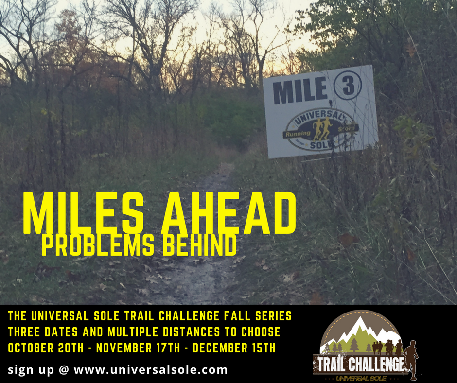 UniversalSole's tweet photo. Get your trail on! Sign up for our #USOLE Trail Challenge Races ASAP! Use code USOLE10 for 10%! For more info or to register, go here-> https://t.co/NelViwxNjs #RunChi #Chicago #3run2 #trailrunning #AlwaysTrail https://t.co/hYFk8v1aEb