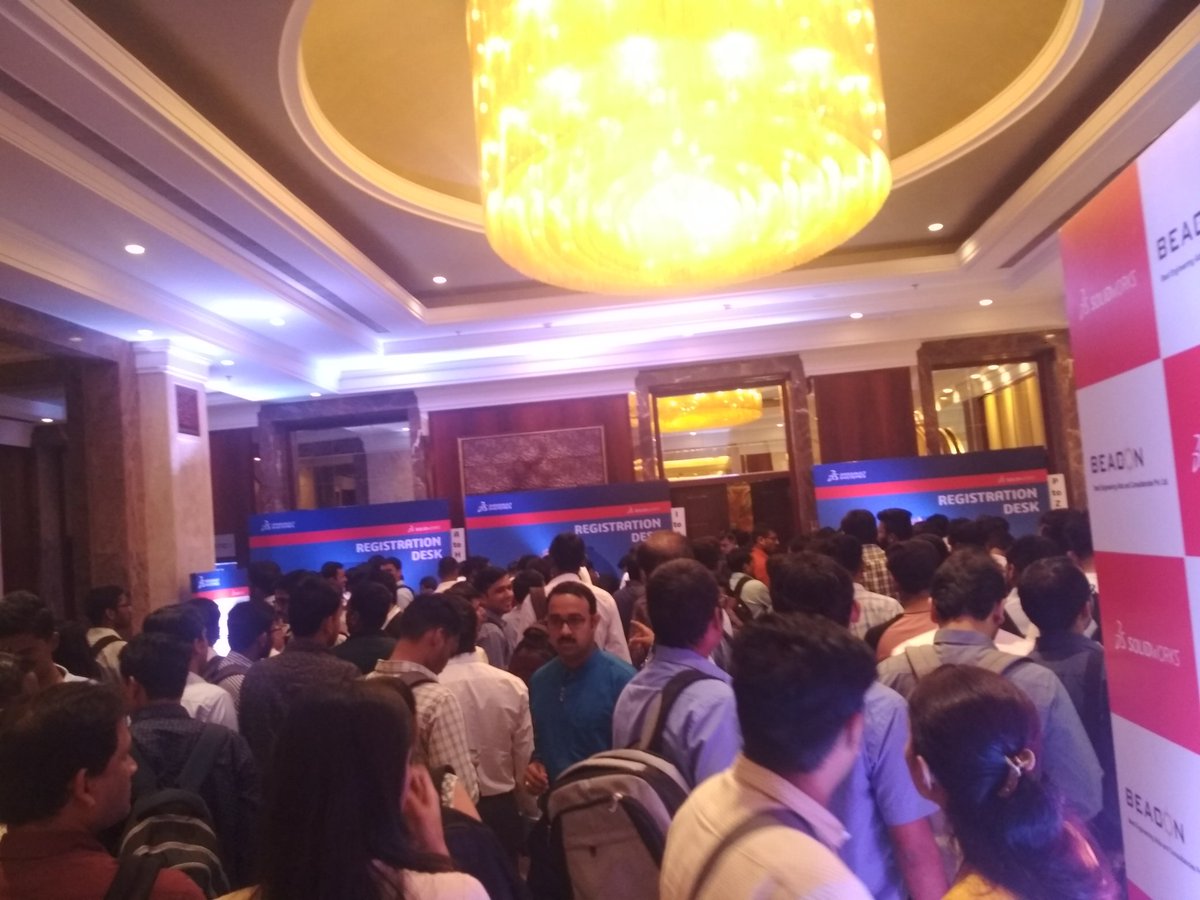 soni_abhish's tweet photo. This is how enthusiasts work.... SOLIDWORKS 2019 LAUNCH registration...@BEACON_India #SWLAUNCH2019 #SW2019 #SOKIDWORKS2019 https://t.co/y0AwrTjvvo