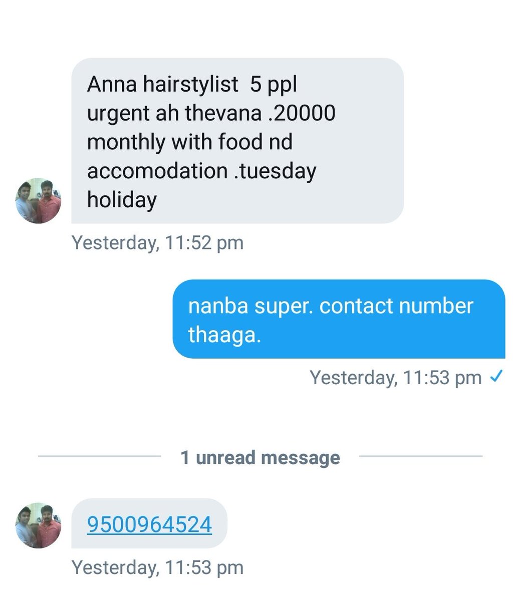 Prashanth Rangaswamy On Twitter Job Opening 5 Hair Stylists