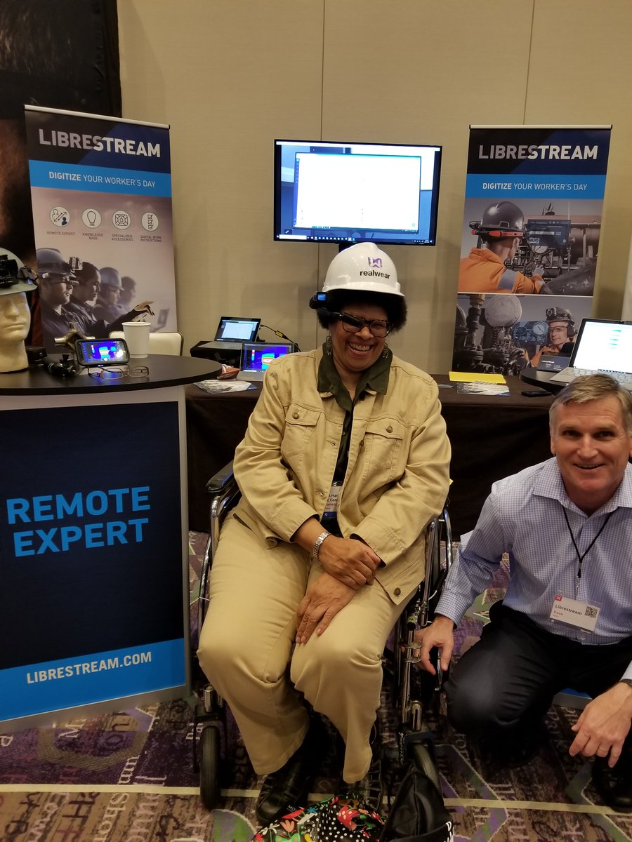 fun4thedisabled's tweet image. With #LIBRESTREAM Remote Specialists at #EWTS2018!