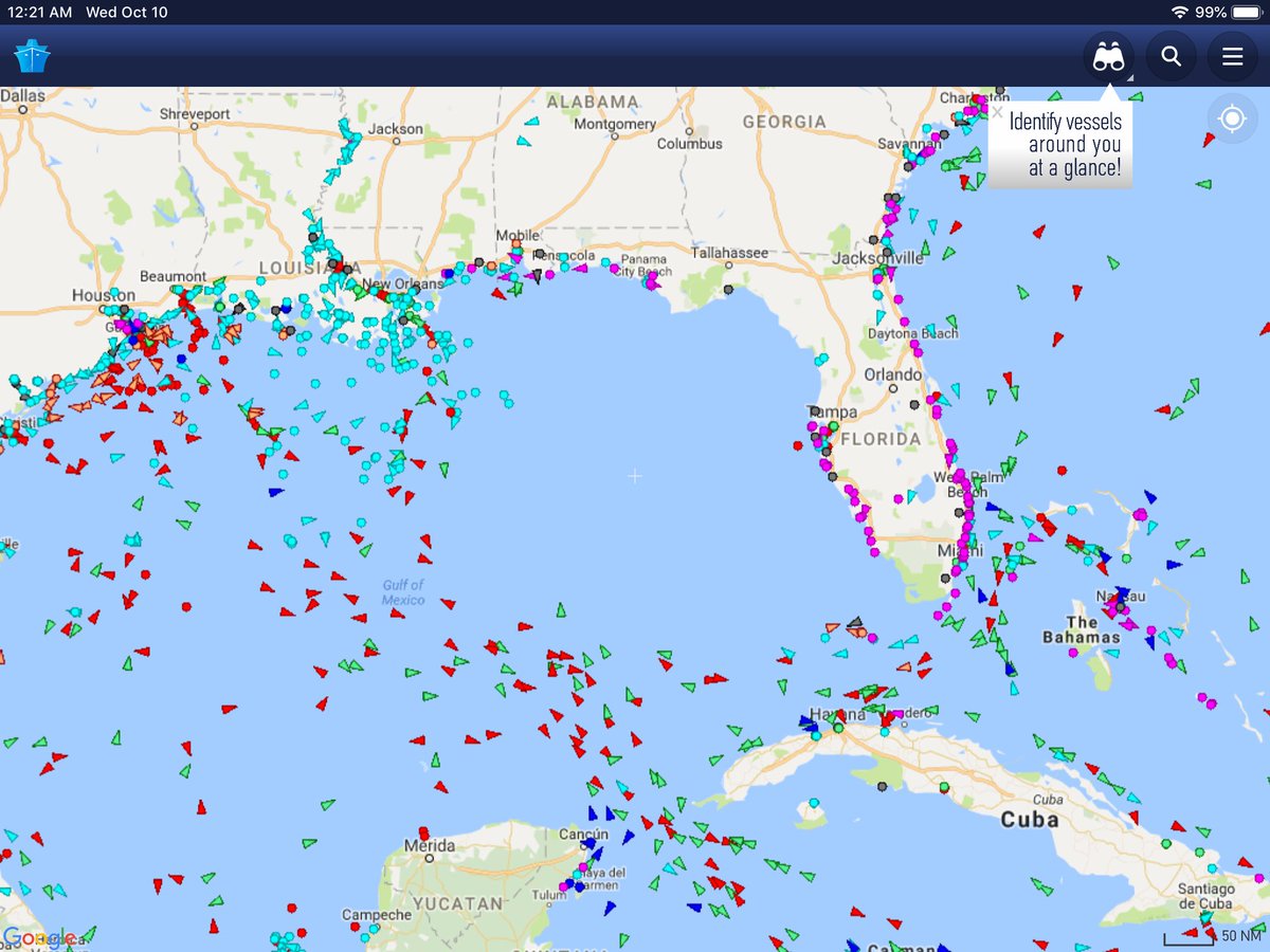 All the ships are avoiding #hurricanemichael2018