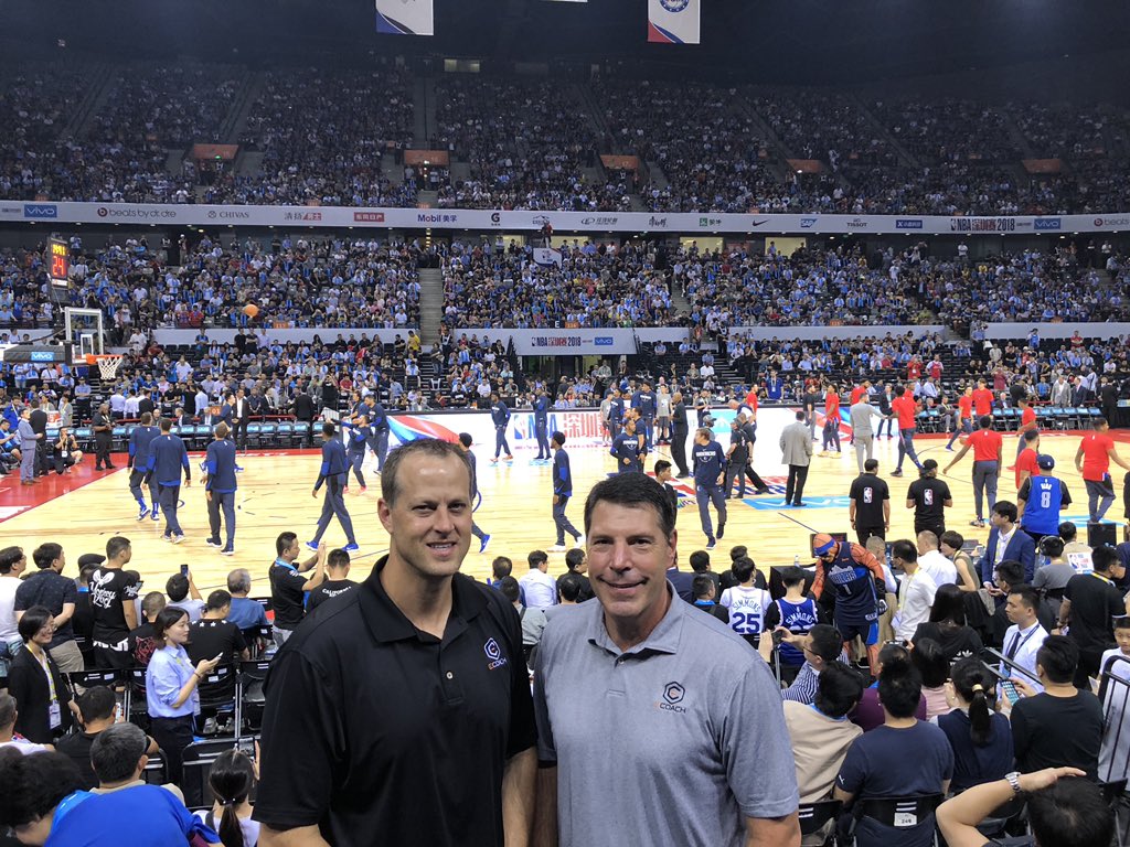 RichHempel's tweet image. Great week in China with fellow Transy hoops alum Collier Mills introducing our @eCoach partnership with the NBA Coaches Assoc during the NBA China Games. Proud to extend our 
@TransyHoops roots and the influence of @CoachDonLane and @TUCoachLane across the globe! @Transy