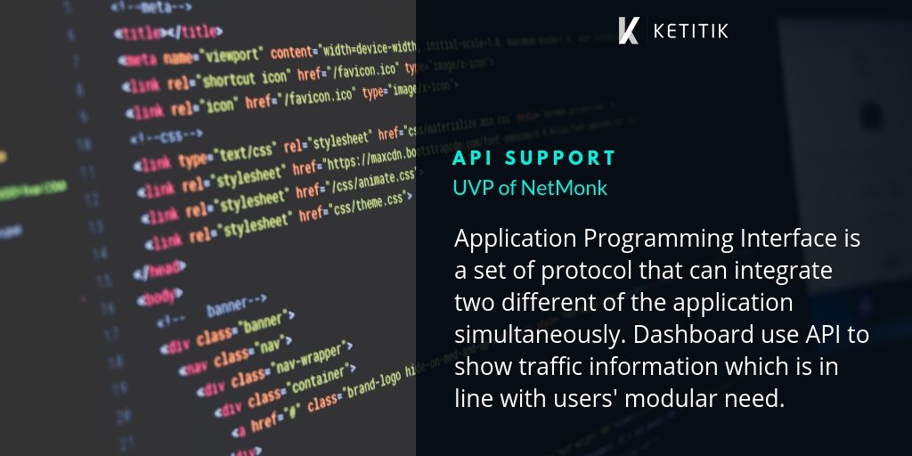netmonk_id's tweet image. The second UVP is API support. Let's check our picture to get the information about API support. #Networkmonitoringtools