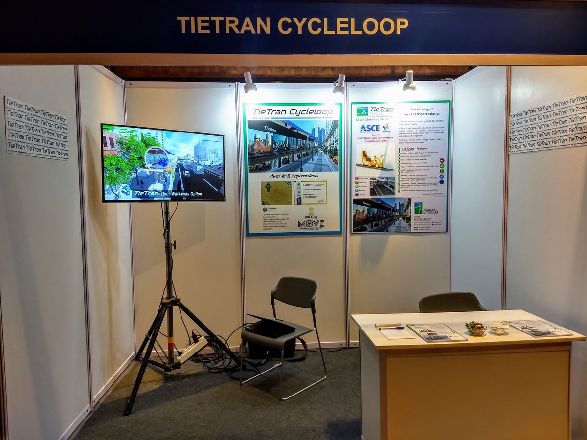 tietranrove's tweet photo. Experience the #NextGen Urban Mobility PRT #TieTran #Cycleloop at #CIISmartMobility, Taj MG Rd, BLR
Do Visit our Stall to Explore The Smart-Green-Lean-Healthy-Affordable-Sustainable Eco Mobility , #MadeinIndiaforGlobal #Smartmobility #futuremobility https://t.co/TalsYXfOVM