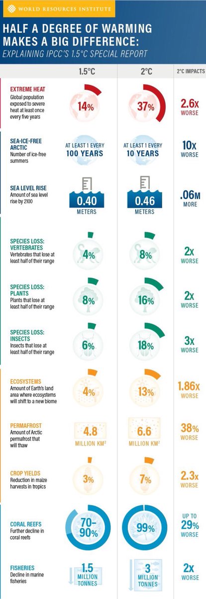Ik begrijp best dat mensen denken; wat maakt het nu uit een halve graad meer of minder opwarming van het klimaat? Nou, dit: