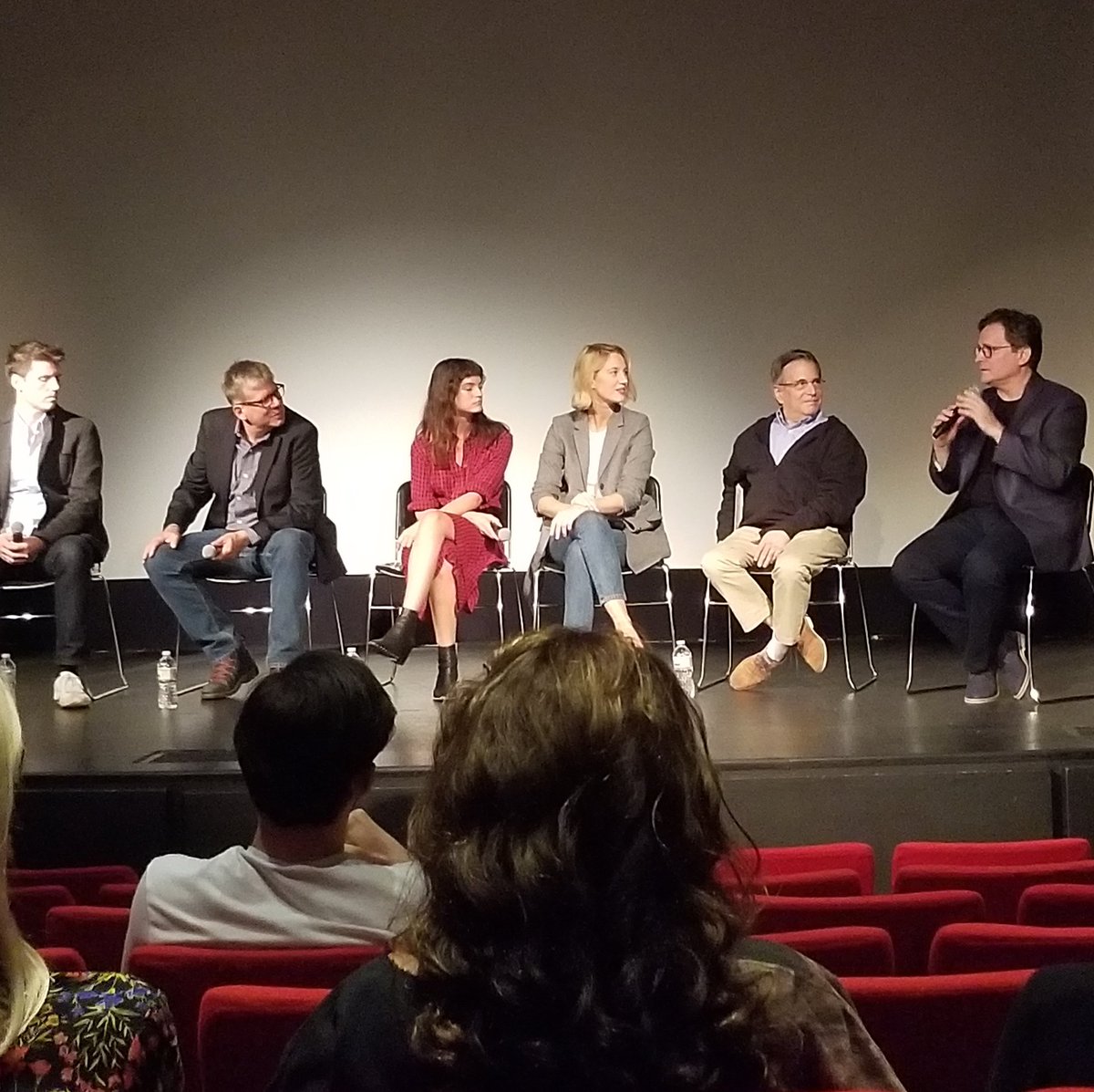 dougeboch's tweet image. Q&amp;amp;A with @kaguado (writer/producer) and cast and crew of #InterviewWithGod at @artcenterfilm . #independentfilm