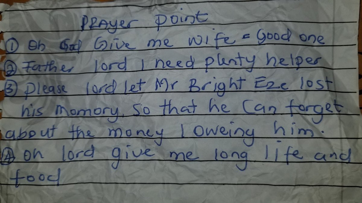 Auntyadaa's tweet image. Saw a piece of paper today and I opened it guess what i read??