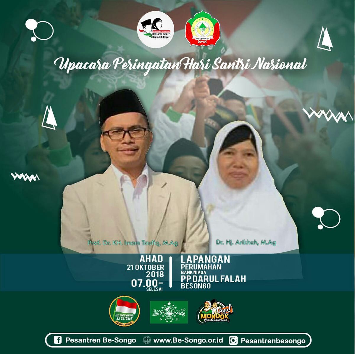 PonpesBesongo's tweet photo. Pondok Pesantren Darul Falah Besongo siap menyambut Hari Santri Nasional 2018
#SantriBesongo
#SantriNusantara
#HSN2018
#BersamasantridamailahNEGERI https://t.co/zQkdWWzy0j