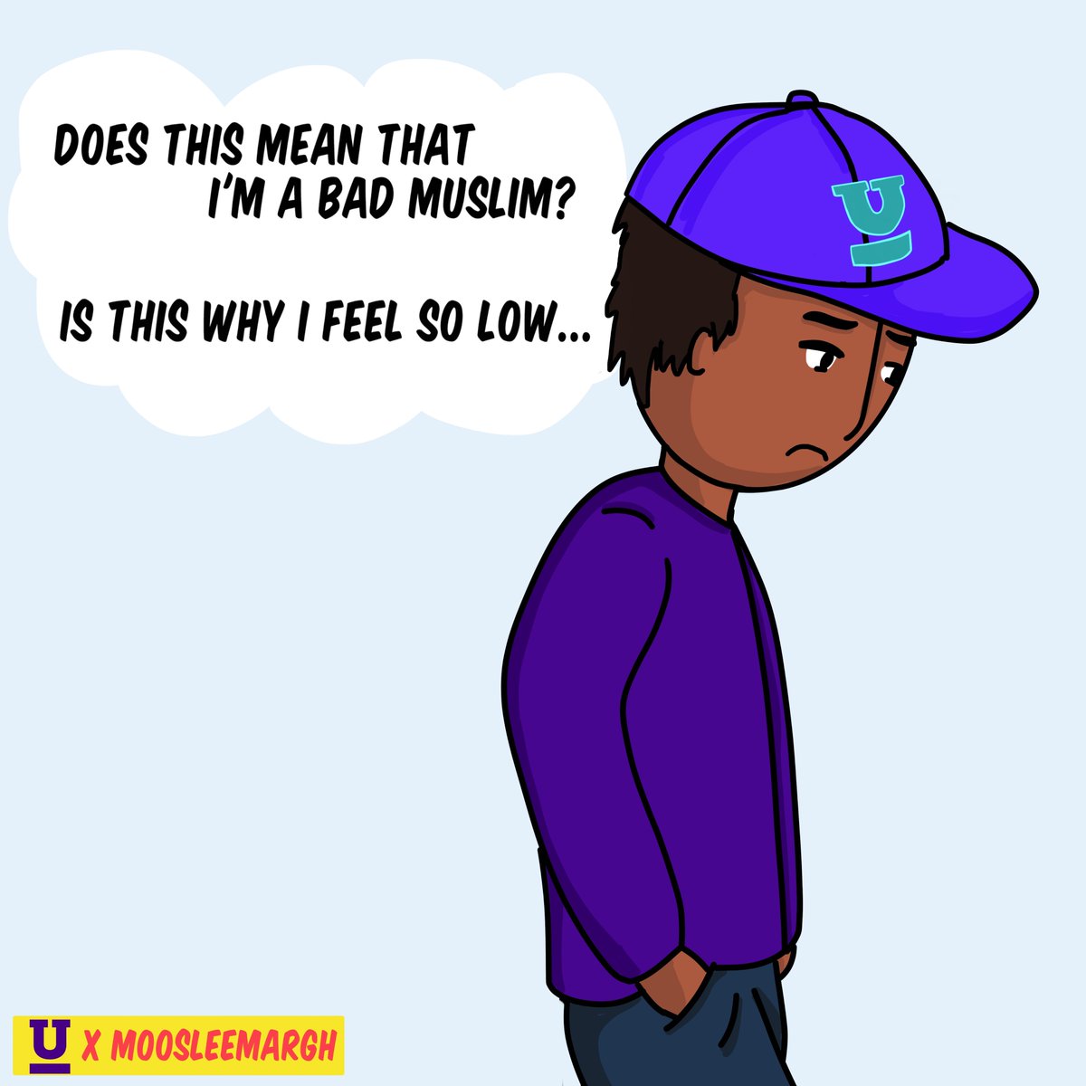 ummahsonic's tweet photo. #Mentalhealth is not always physical but that doesn't mean it's not there. Check out our DOPE collab with the talented @moosleemargh for #WorldMentalHealthDay #mentalhealthawareness https://t.co/62SxPZi3kI