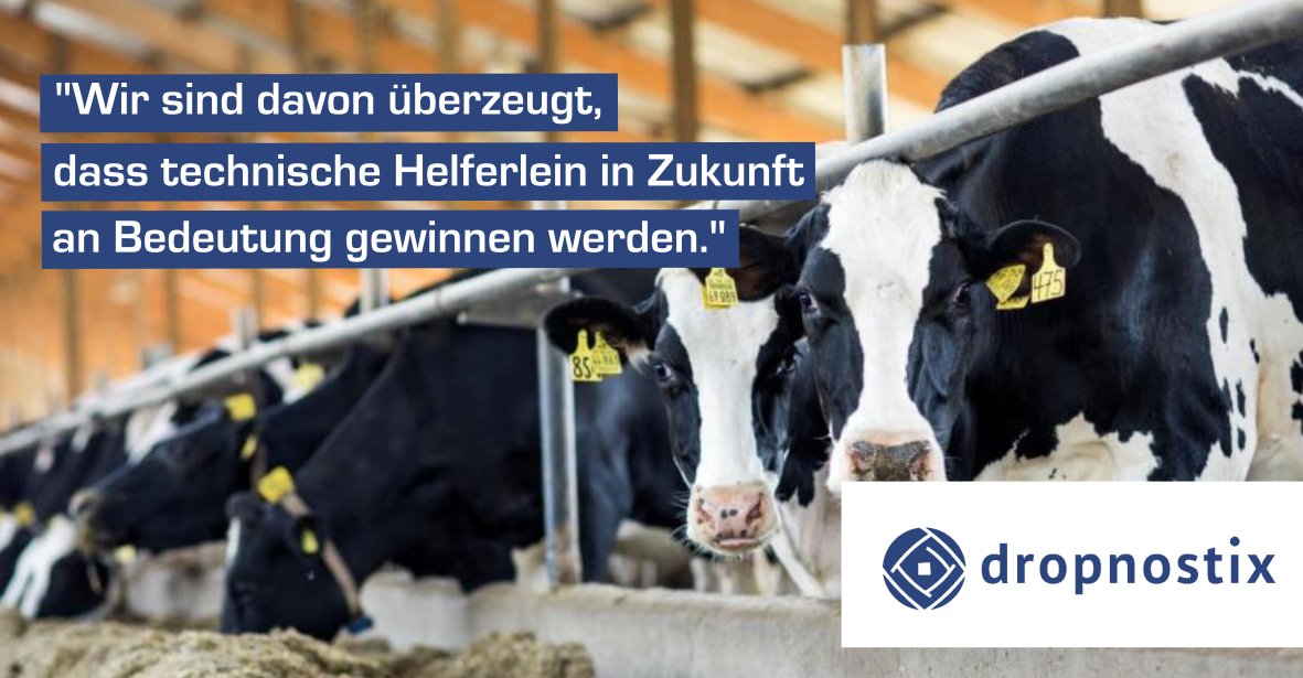 Die Digitalisierung spricht - immer mehr Systeme informieren ihre Nutzer mit Alarmen und Meldungen und unterstützen so bei Entscheidungen. dropnostix entwickelt so ein System fürs Kuhmonitoring und bei uns erzählen sie, was sie über Digital Farming denken: digitale-landwirtschaft.com/dropnostix/