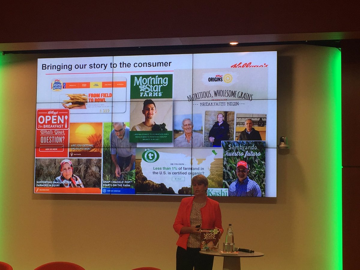 LydiaLangford's tweet photo. @KelloggCompany shares insight in to how it is successfully engaging with consumers (often #mothers ) on its #sustainability, #responsiblesourcing and #naturalresource #conservation #smallholderfarmers #climatesmart @climateb2b #climatechange https://t.co/fIGWkEtRgo