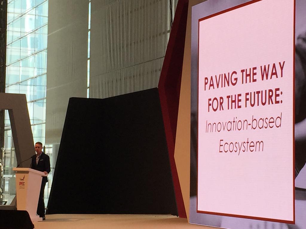 Juha Pettari Peralampi, Lecturer &amp; Manager of Business Incubator, College of Business and Economics, <a href="/QatarUniversity/">جامعة قطر</a>, discussed "Global Entrepreneurship" today at #IPECQatar stage

#Doha #Exhibition #Conference #Commerce #Qatar #DECC