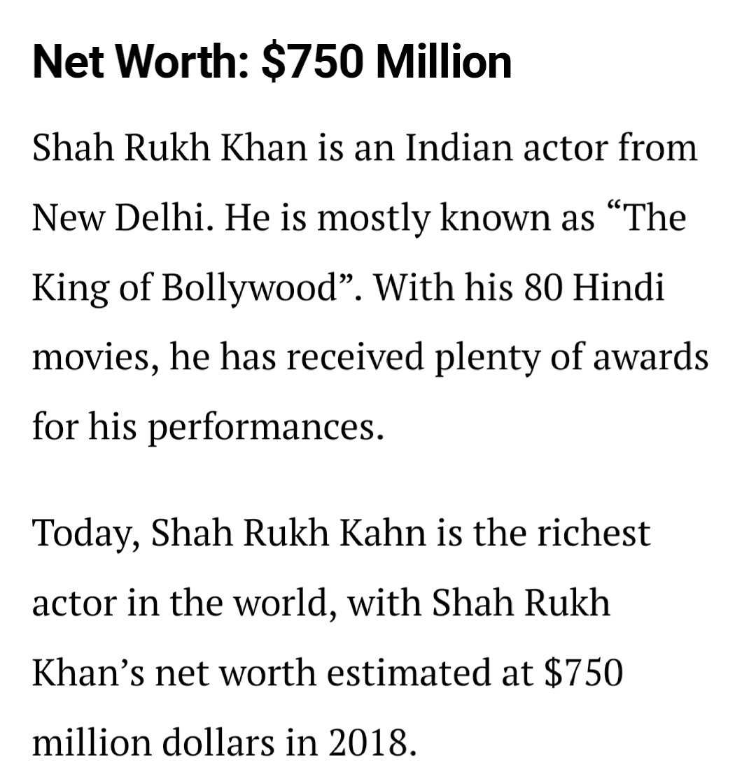 Proud To Be An Indian...He Is Such A Great Actor Hats Off To This Man...He Makes India Proud Everytime ❤️🇮🇳

#indian #ShahRukhKhan #worldsrichestactor #weloveyou #kingkhan #kingofbollywood #srk #BollywoodBubble #BollywoodCelebs #Bollywood #pinkvilla #filmfare