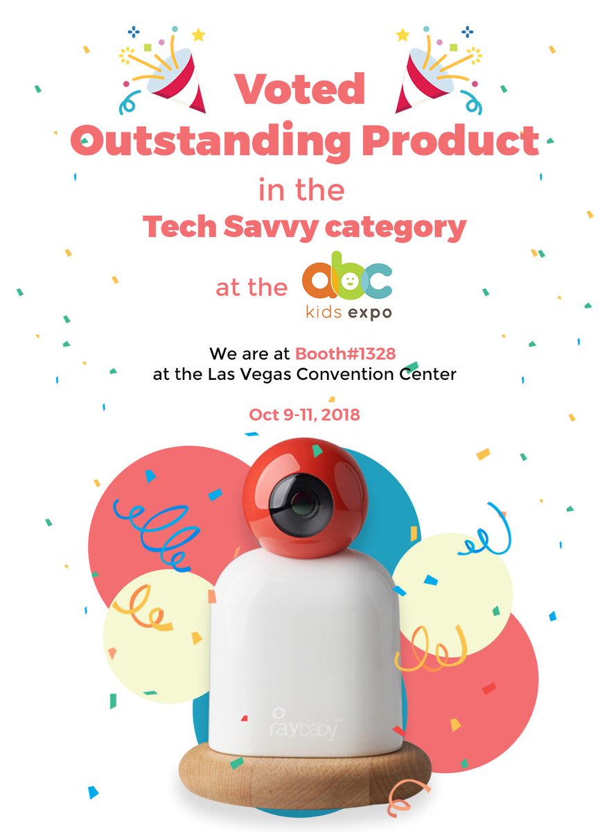Voted outstanding product in #techsavy category at #abckidsexpo #lasvegas #babymonitor #babytech #amazonlaunch