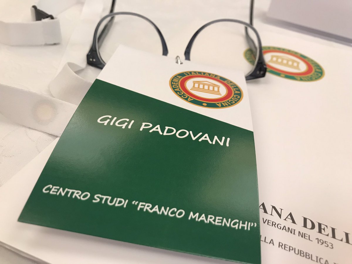 Prima riunione del Centro Studi Nazionale “Franco Marenghi” dell’Accademia Italiana della Cucina: onorato di essere stato confermato