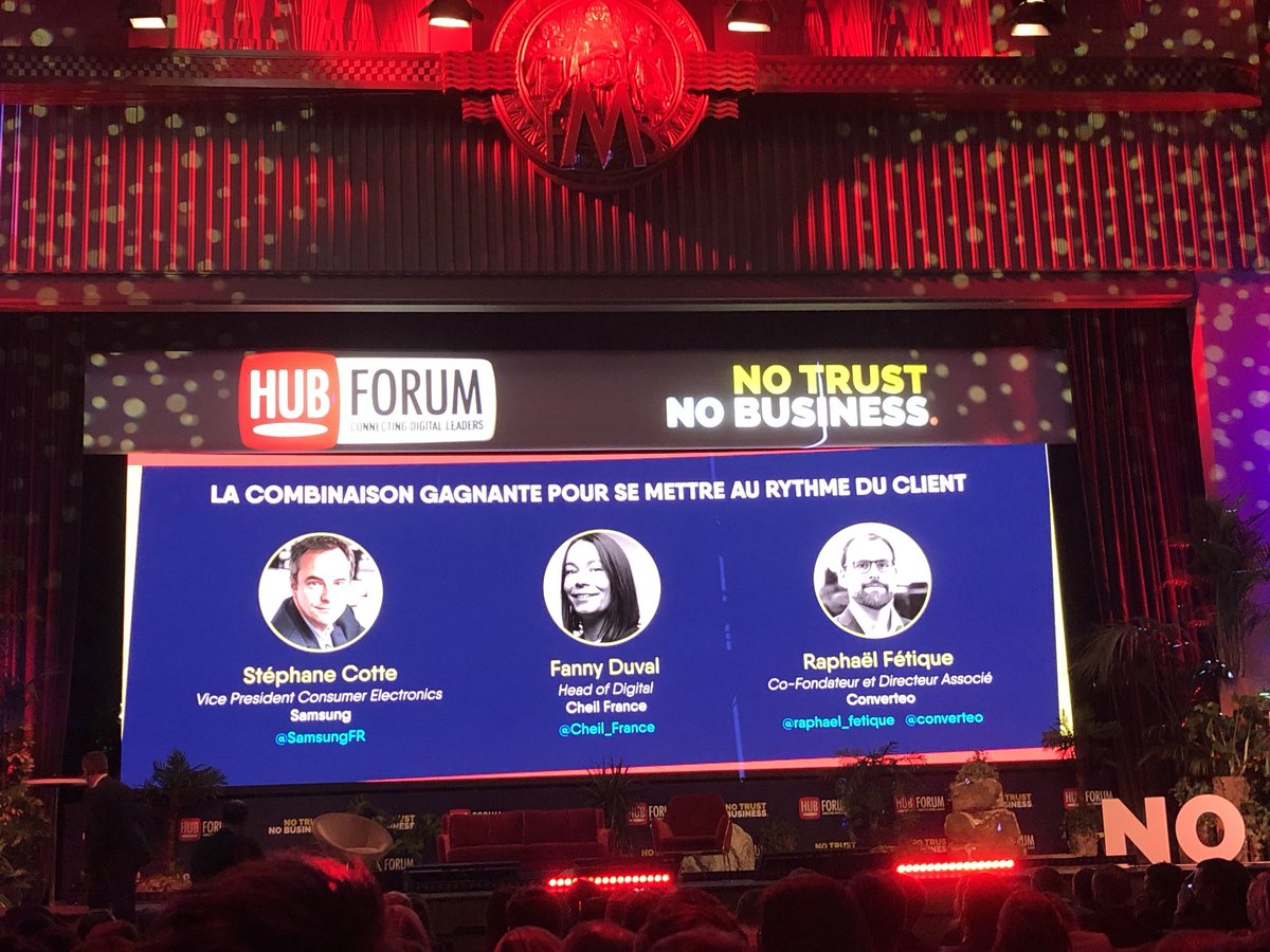 Se mettre au rythme de son client ? Zoom sur le business case de <a href="/SamsungFR/">Samsung FR</a>, <a href="/Cheil_France/">Cheil France</a> &amp; <a href="/converteo/">Converteo</a> 
#HUBFORUM #NoTrustNoBusiness