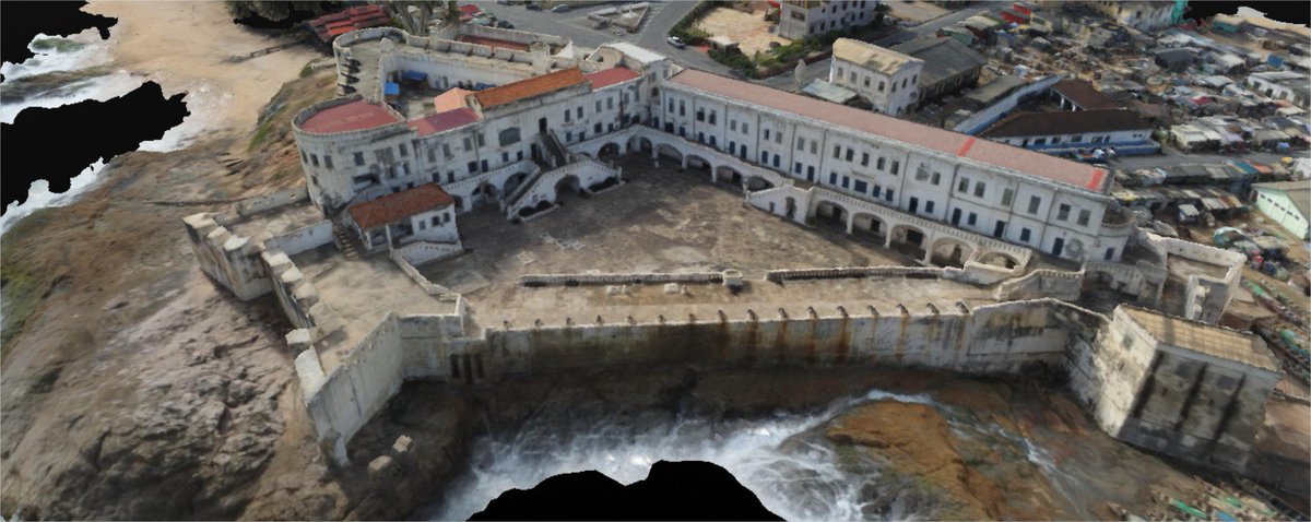 #CapeCoast castle in Ghana, 3D model done with ANAFI Work!
Autonomous flight double grid: 

➡️ 9 min flight,
➡️ 167 images taken
➡️ 45 min processing on the cloud with Pix4Dmodel
➡️ GSD: 2.95cm/px
<a href="/pix4d/">pix4d</a> <a href="/Parrot/">Parrot official</a> <a href="/DAEE_UCC/">Dpt of Agricultural Economics & Extension,UCC 🇬🇭</a> <a href="/UAV4Ag/">Drones for Agriculture</a> 
#ParrotANAFI #AfGoesDigital #Drones4AG