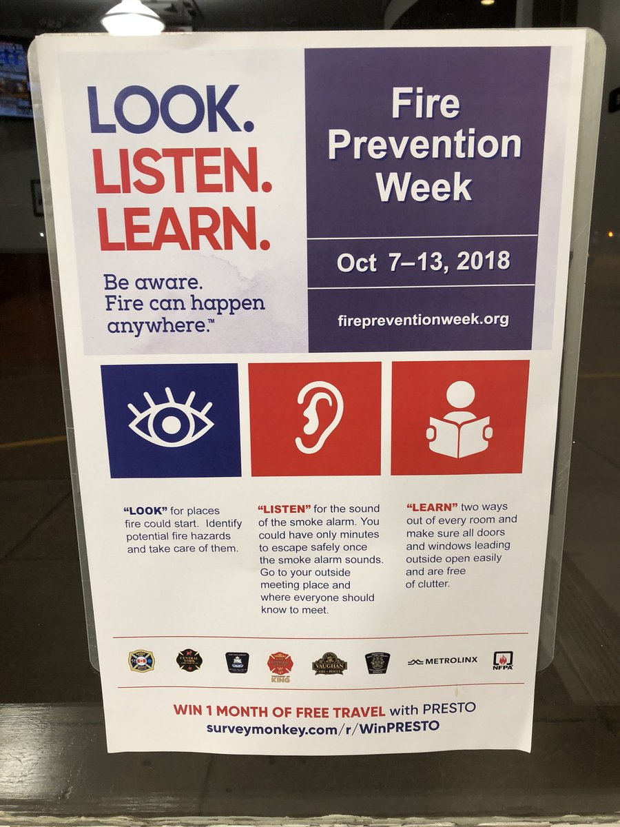 BWGFES_PrevEdu's tweet image. We're at the BWG @GOtransit station this morning handing out #fire gum and bookmarks to commuters for #FirePreventionWeek #LookListenLearn