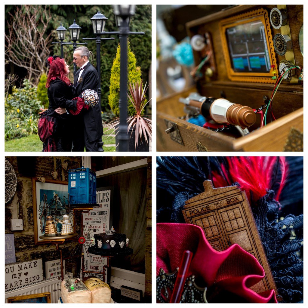 MrsPandP's tweet photo. A spectacular #DoctorWho inspired Wedding with a steampunk twist..
Images @GaryGough at @DimpleWellLodge with @bbcdoctorwho 
https://t.co/Tdtd4xg17o 
#DoctorWhoWedding #YorkshireWedding https://t.co/JFPrT9vc7K