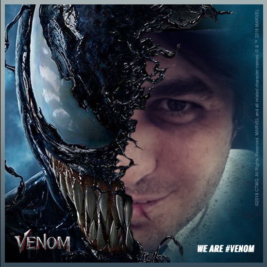 mgc_starwarsij's tweet photo. Hey, @BQQuinn 

This is a formal request for you to dress as Venom this year for Halloween. 

Sincerely, 

Me

P.S. I don’t know why I made this...but you’re welcome. https://t.co/9BFYgb5aQV
