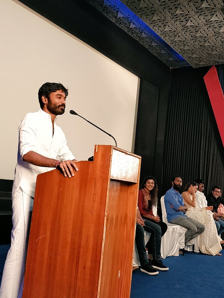 Dhanush at the Vada Chennai Press meet