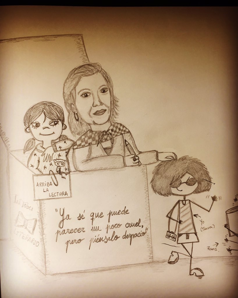 Daniabril27's tweet photo. #inktober día 9: “Ya sé que puede parecer un poco cruel, pero piénsalo despacio...” Estas frases pertenecen al libro: “75 consejos para sobrevivir al colegio” de Maria Frisa. Seguid disfrutando de las fiestas 🎉!! #inktoberliterario #mariafrisa https://t.co/Kb8TnhD1uB